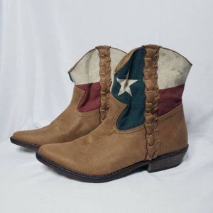 Nine West Texas flag western booties. Size 10